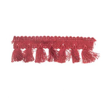 Dark Amaryllis Bin End Cotton Tassel Fringe