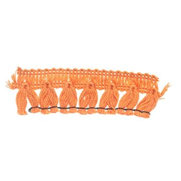 Deep Apricot Bin End Cotton Tassel Fringe