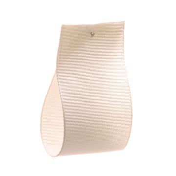 Oyster Shell Fine Silk Grosgrain Ribbon