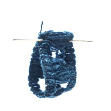 Pitch Blue Chenille Braid