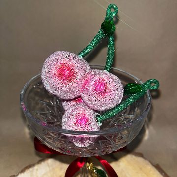 Pink Glass Cherries