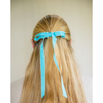 Aquarian Picot Edge Grosgrain Hair Bow