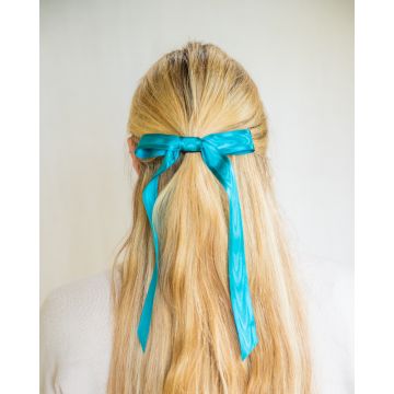Himalayan Poppy Moire Satin Bow