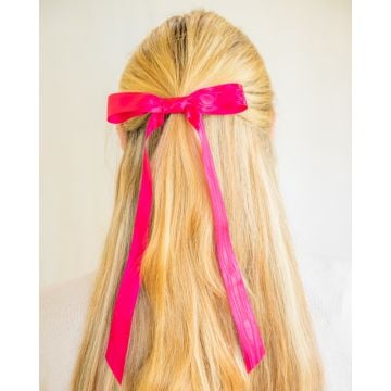 Sissinghurst Pink Moire Satin Bow