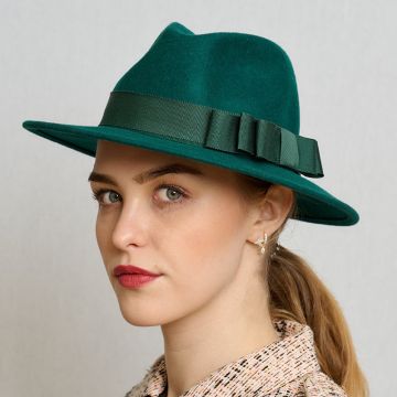 Deep Forest Trilby with Gloss Grograin