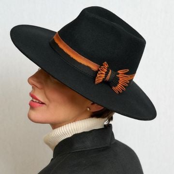 Black Starfish Bow Trilby