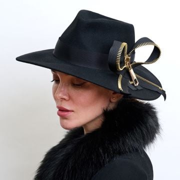 Black Zip Trilby