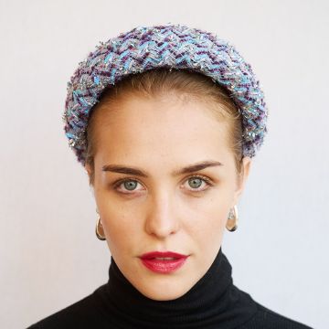Cerinthe Muscari Coco Tweed Headband
