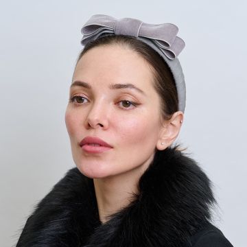 Flint Velvet Bow Headband