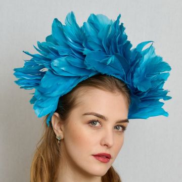 Kingfisher Soft Goose Feather Headband