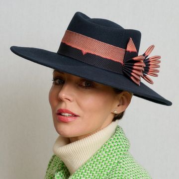 Pitch Trilby with Ombre Grosgrain Ribbon