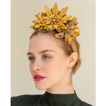 Gold Passementerie Metallic Headband