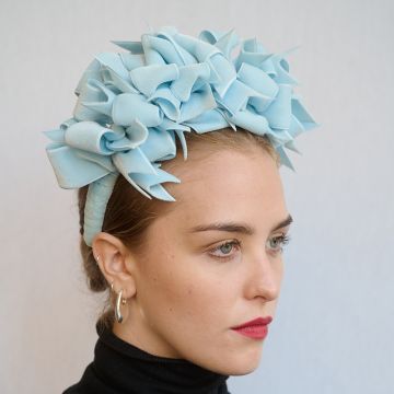 Periwinkle Bow on Bow Headband