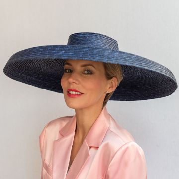 Pitch Blue Drop Brim Sombrero