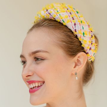 Sherbet Lemon Tweed Halo