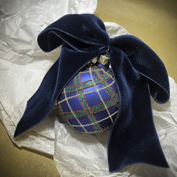Muscari Tartan Bauble