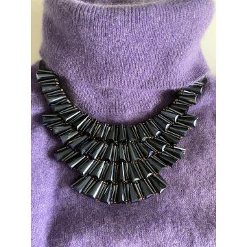 Grey Slate Beaded Necklace