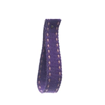 African Violet Coloured Stitched Edge Grosgrain