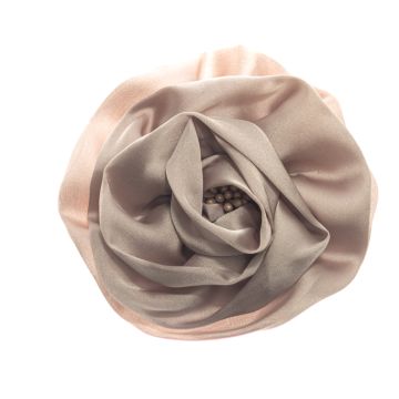 Barley Dust Frill Satin Flower