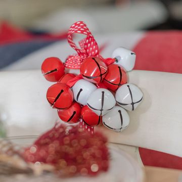 Red White Bell Garland