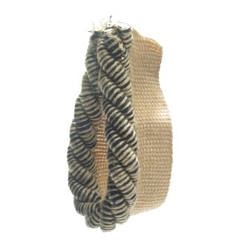 Black Bin End Linen & Cotton Flanged Cord