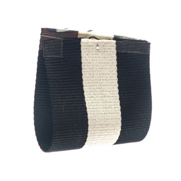 Black Cream Striped Belting