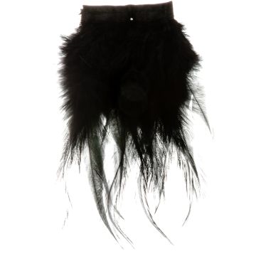 Black Turkey Feather Fringe