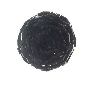 Black Flower Brooch