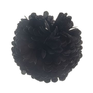 Black Flower Brooch