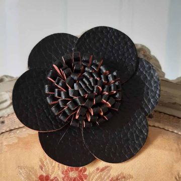 Black Flower on Clip