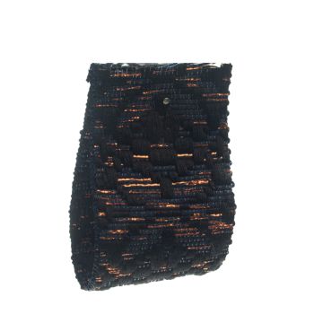 Black Navy Bronze Jacquard