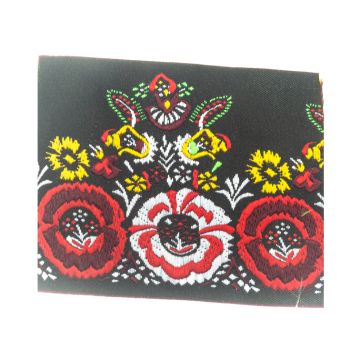 Black Red Jacquard