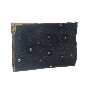 Black Wired Gem Velvet