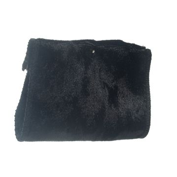Black Wired Velvet 3m Roll