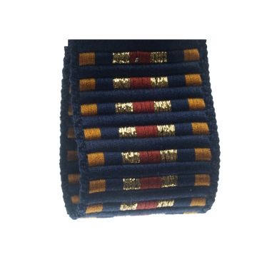 Blueberry Gold Lurex Jacquard