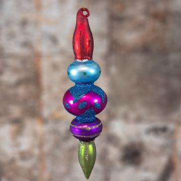 Blue Multi Glass Decoration