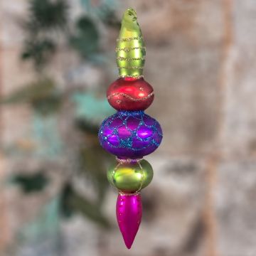 Purple Multi Glass Decoration