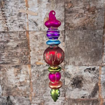 Red Multi Glass Decoration