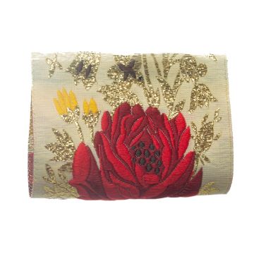 Clotted Cream Flower Jacquard
