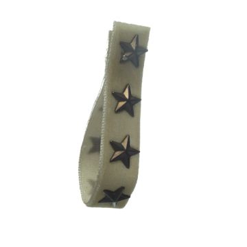 Clotted Cream Iron on Velvet with Stars