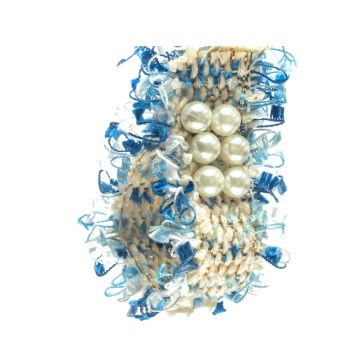 Pale Lobelia Braid with Pearls