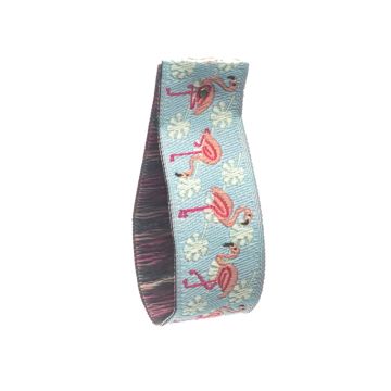 Cornflower Flamingo Jacquard