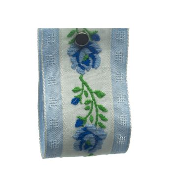 Cornflower Floral Jacquard