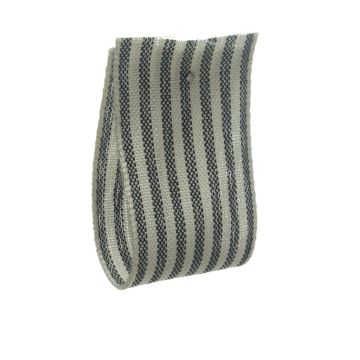 Crow Black Striped Ribbon
