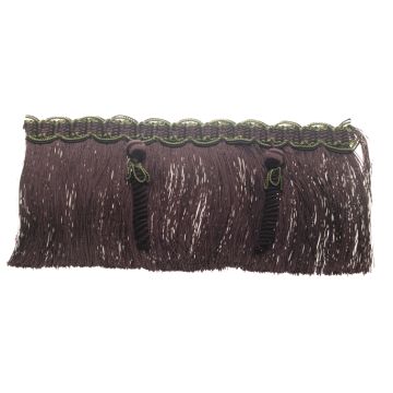 Damson Bin End Silky Fringe