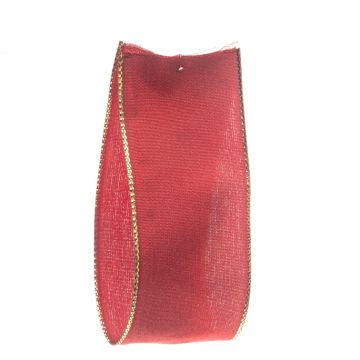 Dark Amaryllis Metallic Wire Edge