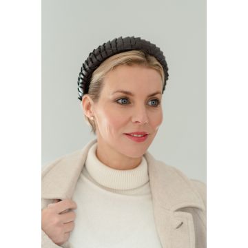 Dark Bark Faux Leather Headband