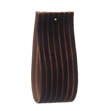 Dark Bark Striped Velvet