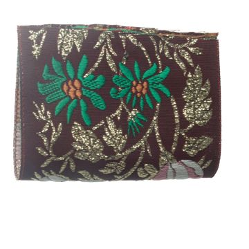 Dark Damson Flower Jacquard
