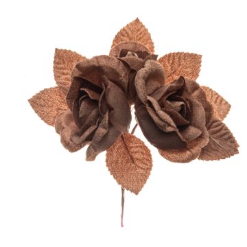 Dark Nude Pink Three Bud Rose